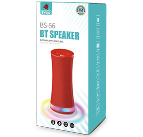 Haut-parleur sans fil portable avec lumières RVB clignotantes BT 5.0