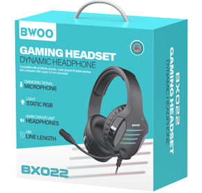 BX022 Casque de jeu filaire avec son stéréo et micro