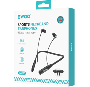 BW870 Écouteurs intra-auriculaires sans fil tour de cou BT V5.3