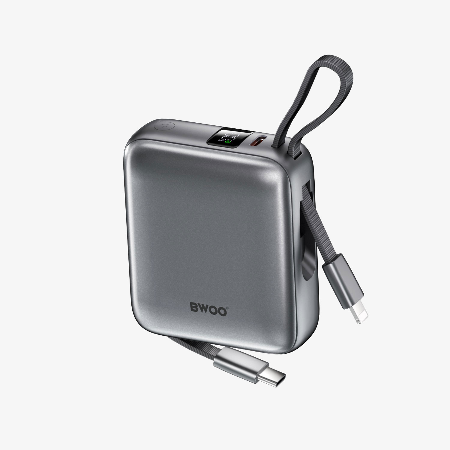 BO-P74  Mini batterie externe avec câble de charge intégré