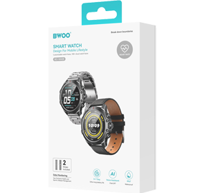 BO-WA08 Montre connectée étanche IP67 de 1,43 pouce avec suivi d'activité physique