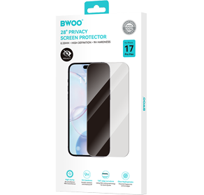 BWOO Protecteur d'écran de confidentialité pour iPhone 17 Pro Max