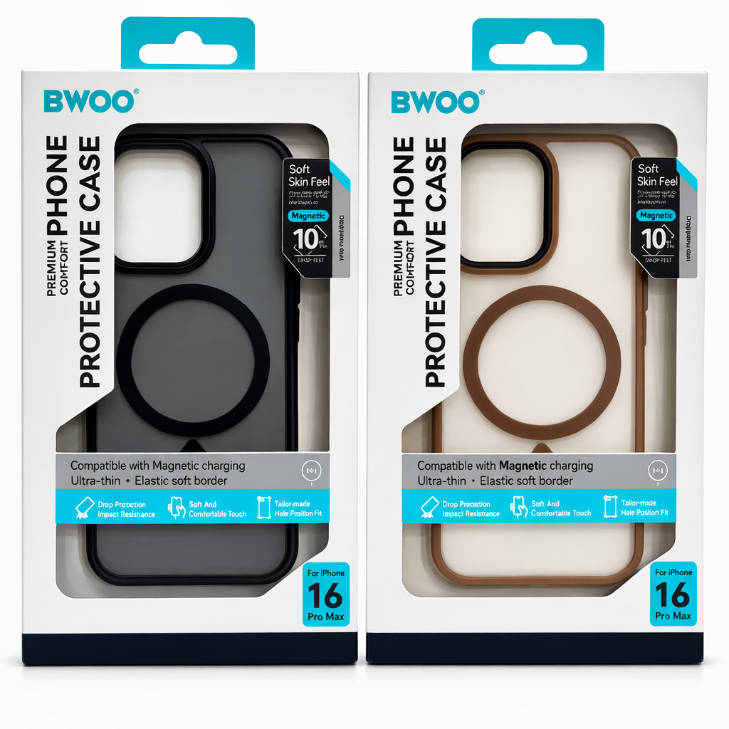 Coque de protection intégrale BWOO pour iPhone 16 Pro Max