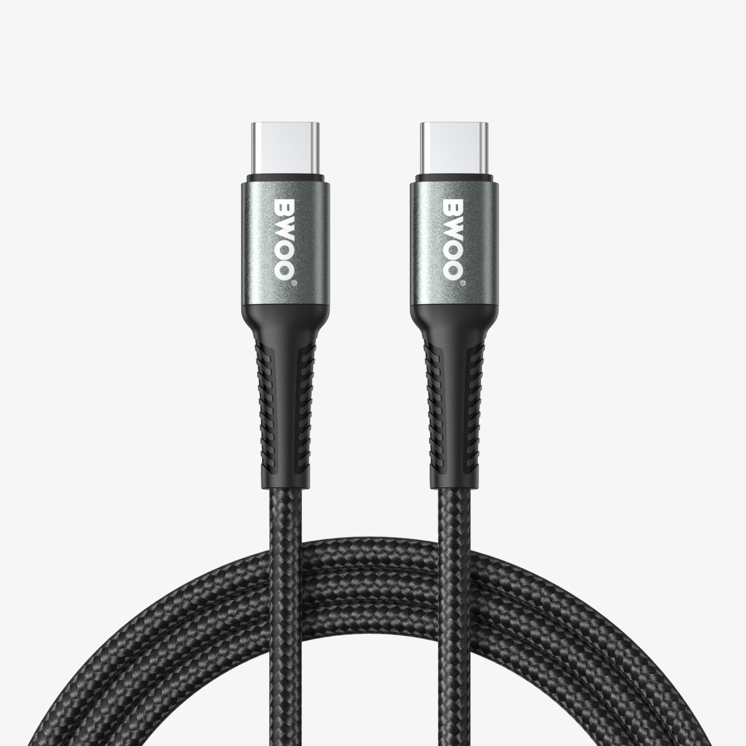 BO-X288C-C  BWOO USB-C to USB-C Cable PD 60W Nylon 1M